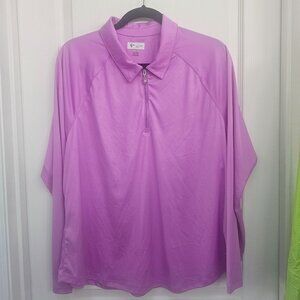 Greg norman 1/4 zip polo collar top